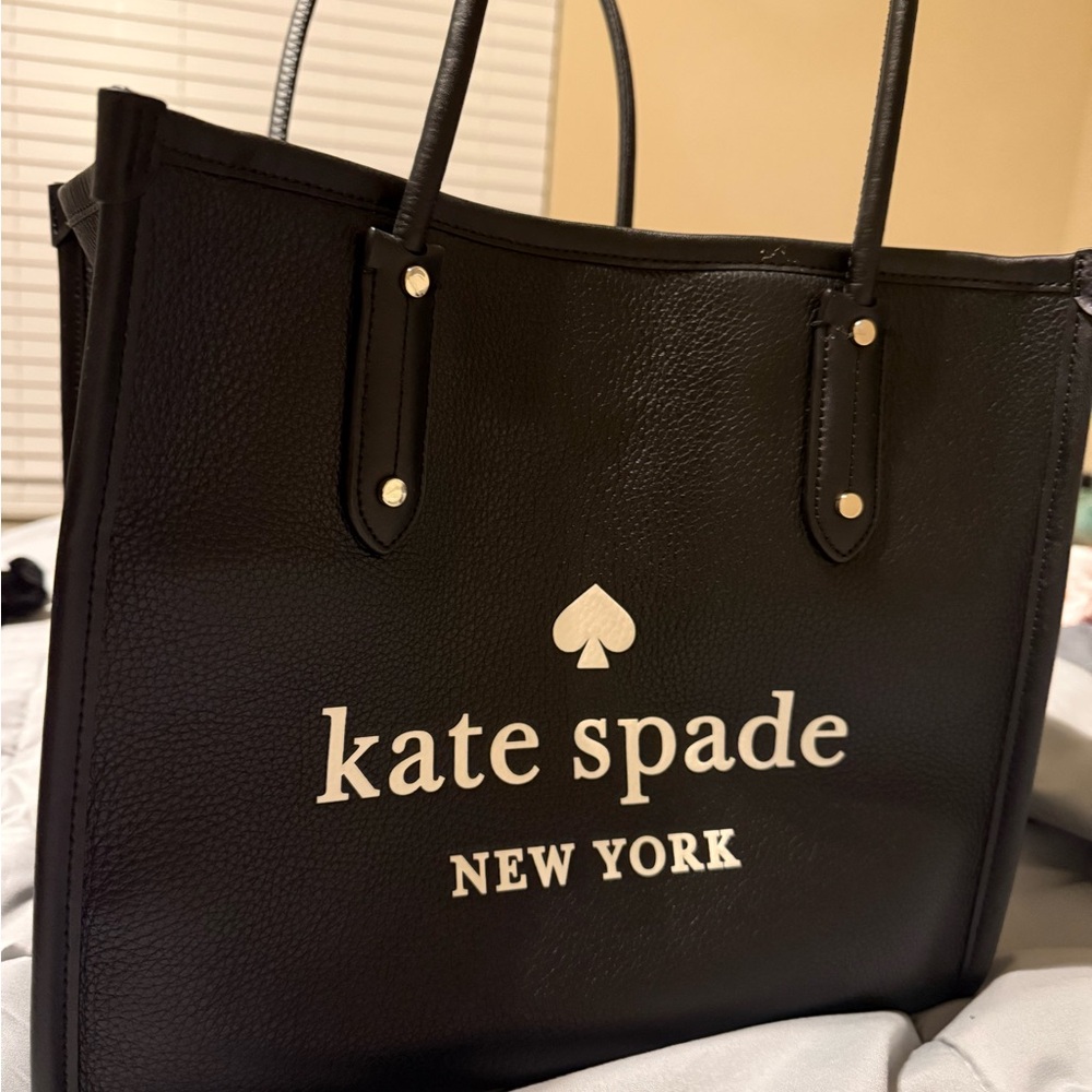 Kate Spade Logo Black Tote Bag